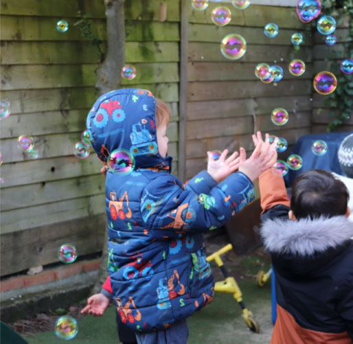 Children at Clifton Street Preschool Swindon